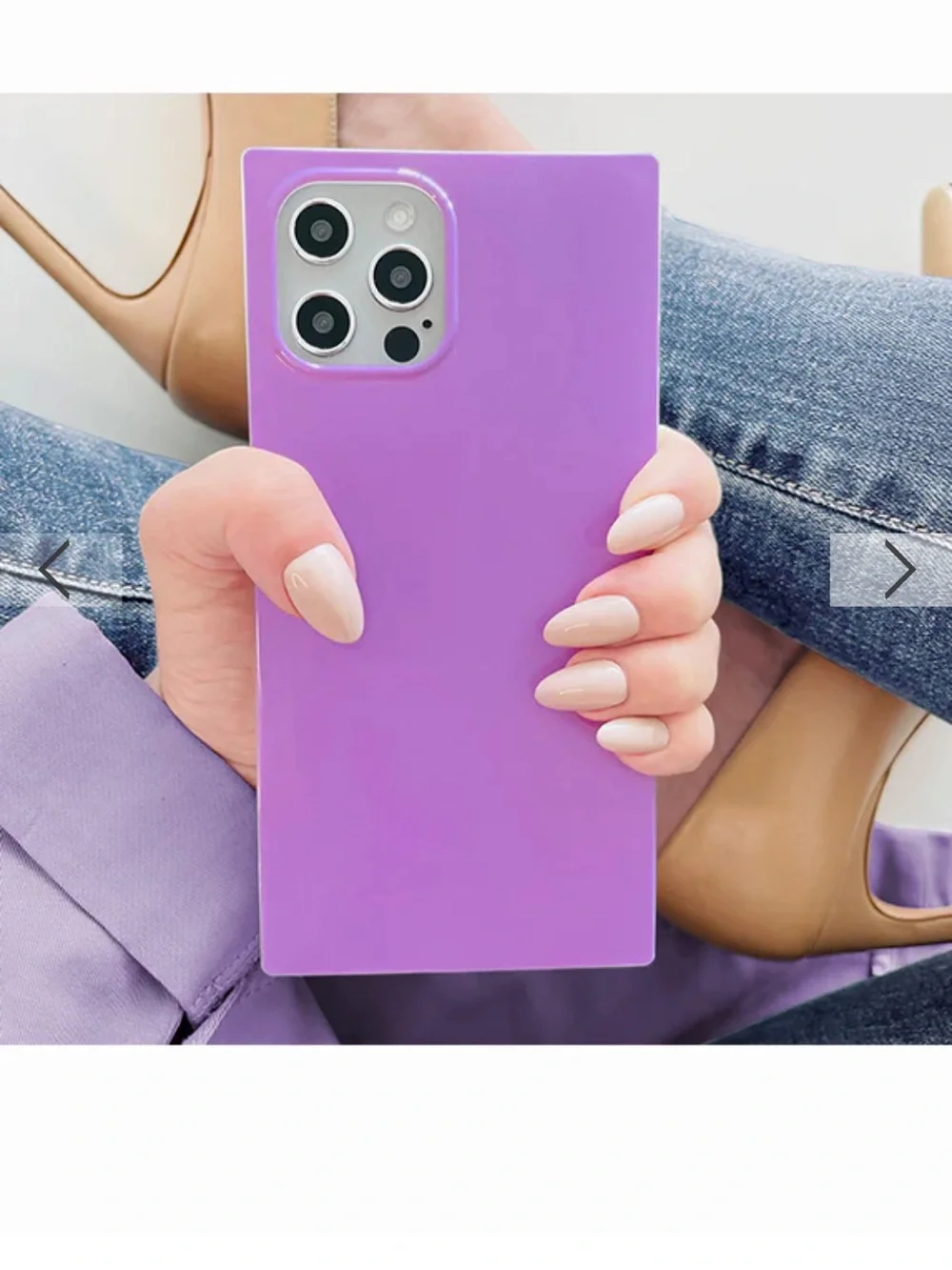 Brand New Flaunt Square Lavender iPhone 13 Pro Phone Case